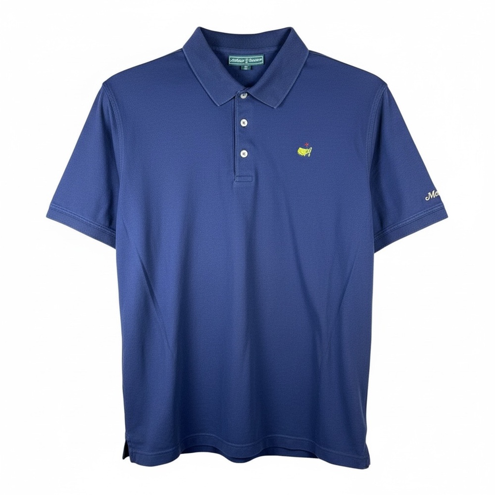 Masters Collection Men’s XL Golf‎ Polo Navy Blue Cotton Short Sleeve Embroidered